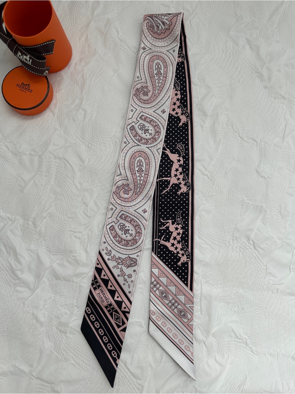 Hermes Cheval de Coeur Bandana Twilly